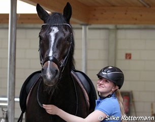 Jenny and Loverboy getting ready for a ride