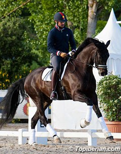 Jordi Domingo schooling Statesman (by Sandro Hit x Brentano II) at R.A.C.E. :: Photo © Katharina Braren