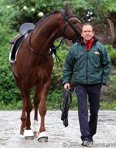 Stefan Schneider walking Damon Jerome