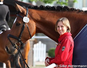 German paralympic rider Silke Winter with El Capitan (by Ehrentusch x Pit I)