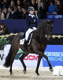 Swedish Cecilia Dorselius on her Westfalian bred Lennox (by Laurentianer)