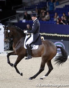 French Ludovic Henry showed much progress with his talented bay After You (by Abanos). The horse has clearly become more confirmed and stronger in the Grand Prix movements