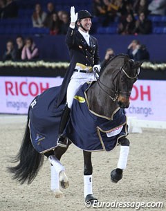 Patrik Kittel and Deja win the 3* division at the 2013 CDI Mechelen :: Photo © Astrid Appels