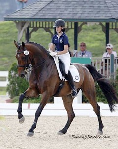 Ayden Uhlir and Sjapoer at the 2013 North American Young Riders Championships :: Photo © Sue Stickle