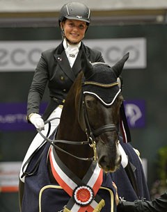 Anna Kasprzak and Donnperignon win the Grand Prix at the 2013 CDI-W Odense