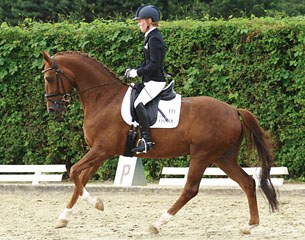 Helen Langehanenberg and Damon's Satelite at the 2013 Oer-Erkenschwick Bundeschampionate qualifier 