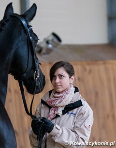 Fanni Nemeth and Firanta at the vet inspection