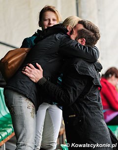 Anna Paprocka-Campanella greeting Michal Rapcewicz