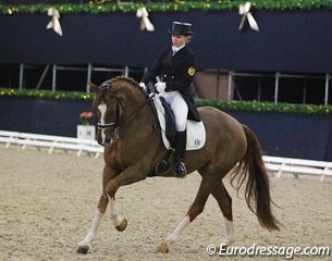 Russian Elizaveta Orekhove on the Hanoverian mare Golden Choice DC (by Gran Cru x Westbury)