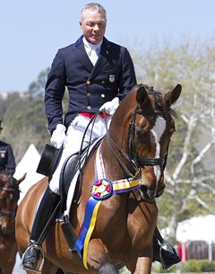 Jan Ebeling and Rafalca in a winning mood at the 2013 CDI San Juan Capistrano :: Photo © Amy McCool