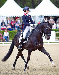 Charlotte Dujardin and Uthopia at the 2013 CDIO Saumur :: Photo © Terri Miller