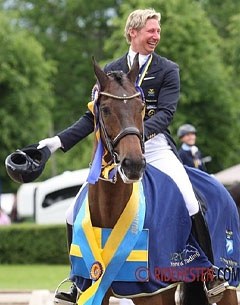 Patrik Kittel and Toy Story are victorious at the 2013 Swedish Dressage Championships :: Photo © Ridehesten.com