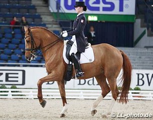 Nadine Husenbeth and Florida in the 2013 Piaff Forderpreis Finals in Stuttgart :: Photo © LL-foto