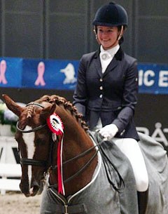 Alexandra Andresen and Belamour sweep the junior riders classes at the 2013 CDI Vestfold :: Photo © Synøve Strengen Karlsen 