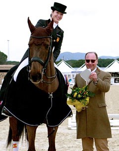 Alexandra Barbançon and Webbe win two of three Young Riders' classes at the 2013 CDI Vidauban