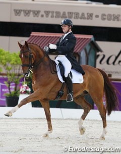 Anders Dahl is back in the show ring aboard his fiancee Fiona Bigwood's Wie Atlantico