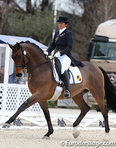 Françoise Hologne-Joux and Wodan at the 2013 CDI Vidauban :: Photo © Astrid Appels