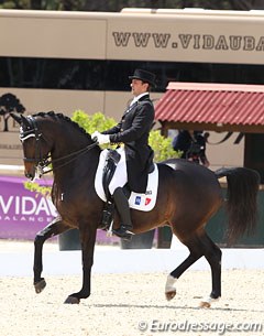 Pierre Volla and Zenith de Pessel won the young horse Grand Prix