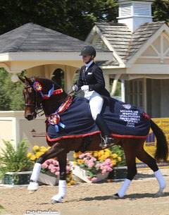 Laura Wharton-Mero and Zandor win the 2013 U.S. Developing Grand Prix Horse Championship :: Photo © Phelpsphotos.com