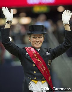 Helen Langehanenberg wins the 2013 World Cup Final :: Photo © Dirk Caremans