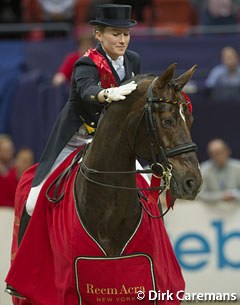 Helen Langehanenberg and Damon Hill win the 2013 World Cup Finals