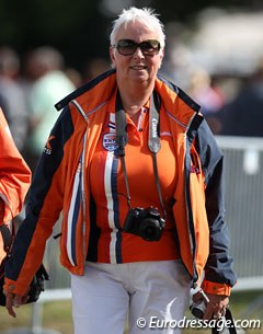 Emmy de Jeu at the 2013 World Championships for young dressage horses in Verden, Germany :: Photo © Astrid Appels