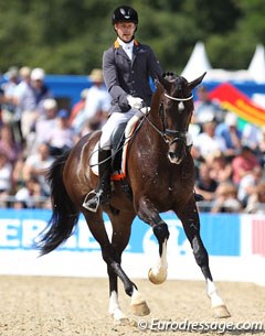 Jonas Elvebakk on one of the late Huub van Helvoirt's breeding products, Cubald (by Tuschinski x Jazz)