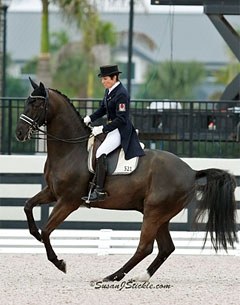 Christilot Boylen and Dio Mio at the 2013 CDI-W Florida Dressage Classic :: Photo © Sue Stickle