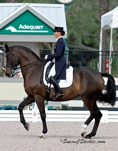 Mikala Munter-Gundersen and My Lady at the 2013 CDI 5* in Wellington :: Photo © Sue Stickle