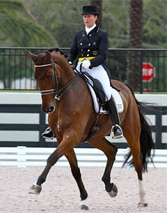 Tinne Vilhelmson and Divertimento at the 2013 CDI Wellington