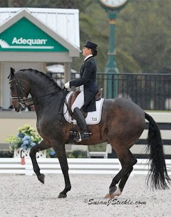 Tinne Vilhelmson and Don Auriello win the 2013 CDI-W Wellington Grand Prix :: Photo © Sue Stickle