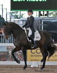 Lisa Wilcox and Pikko del Cerro win the CDI3* Grand Prix in Palm Beach :: Photo © Sue Stickle