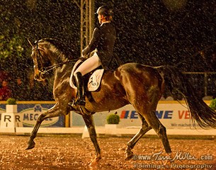 Isabell Werth and Der Stern win the Wiesbaden Kur in the pouring rain