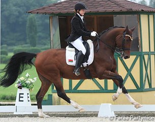 Junior Varvara Paulenka on Banavur at the 2013 CDI-W Wroclaw :: Photo © Katarzyna Broda