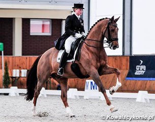 Pia Fortmuller on her 17-year old KWPN gelding Orion