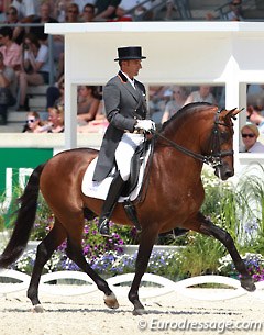 Spanish Grand Prix champion Jose Daniel Martin Dockx on Hampton Green Farm's Grandioso