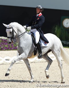 Michael Eilberg and Half Moon Delphi probably secured themselves a spot on the British WEG team with their 74.640 % earning Grand Prix