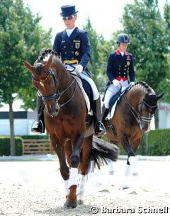 The two biggest rivals of the 2013-2014 show season so far: Helen Langehanenberg on Damon Hill and Charlotte Dujardin on Valegro