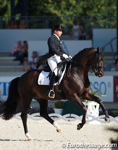 Canadian WEG team rider David Marcus on Chrevi's Capital. He's now based at Jan Bemelmans' stable near Dusseldorf but will soon go into Canadian WEG Team training camp in Aachen.