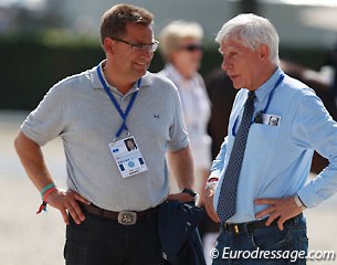 Klaus Martin Rath and Paul Schockemohle are ecstatic about Totilas' Grand Prix win