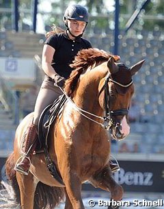 German Under 25 rider Charlott Maria Schurmann on Burlington