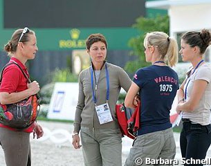 Isabell Werth, Monica Theodorescu, Helen Langehanenberg, Kristina Sprehe