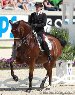 Italian Valentina Truppa on Eremo del Castegno (by Rohdiamant) landed 8th place with 75.080%