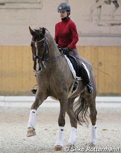 Under 25 rider Simona Aeberhard on Private Dancer