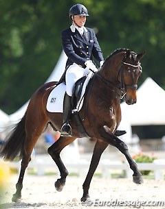 Mary Hanna and Boogie Woogie at the 2014 CDI Compiegne :: Photo © Astrid Appels