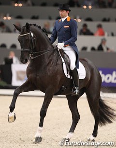 Tommie Visser and Vingino at the 2014 CDI-W 's Hertogenbosch :: Photo © Astrid Appels