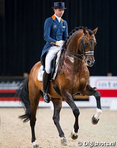 Hans Peter Minderhoud and his rising Grand Prix star Johnson