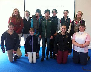 The 2014 Irish Pony Squad includes Linnea Larkin, Emily-Kate Robinson, Katie Burns, Tabitha Hagerty, Crystal Moore, Alice Foley, Laura Dennehy, William Cahill, Alana Cazabon Sullivan, and Roisin Muirhead.
