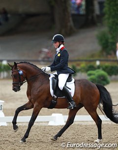 Alexandra Hellings and Der Kleine Lord at the 2014 European Pony Championships :: Photo © Astrid Appels