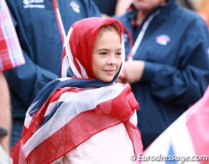 Young British dressage pony supporter Gemma Owen